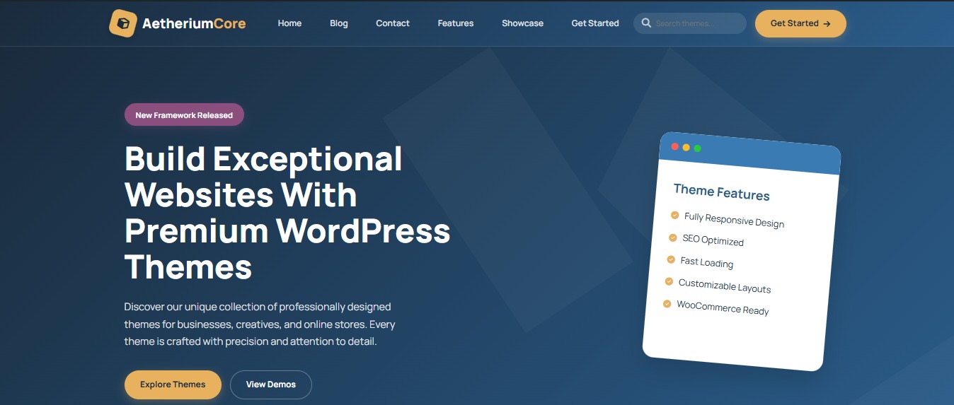Aetherium Core WP Theme