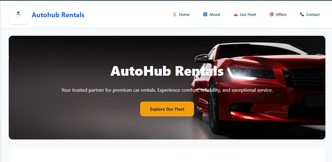 Autohub Rental Theme
